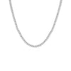 Silver / 18IN Thin Three Prong Tennis Necklace - Adina Eden's Jewels