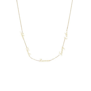 Solid Script Nameplate Necklace