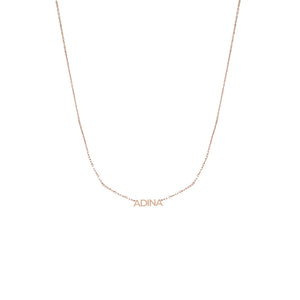 Solid Nameplate Necklace