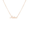 Solid Script Nameplate Necklace
