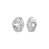 Silver Fluid Pebble Stud Earring - Adina Eden's Jewels