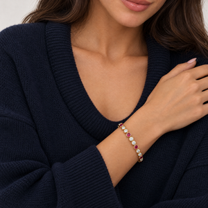 Lab Grown Diamond Multi Emerald Bezel Bangle