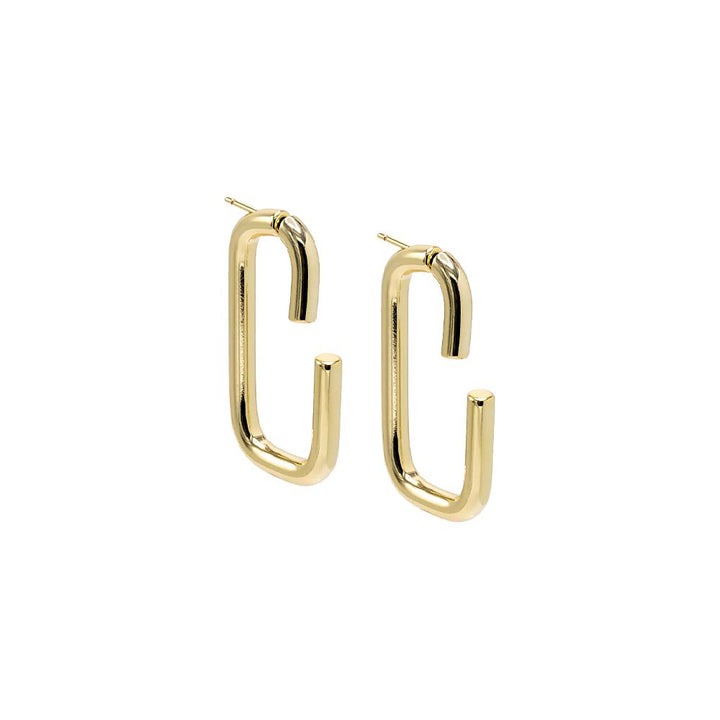 Solid Open Claw Front Back Stud Earring – Adina Eden