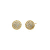Gold Pave Ball Stud Earring - Adina Eden's Jewels