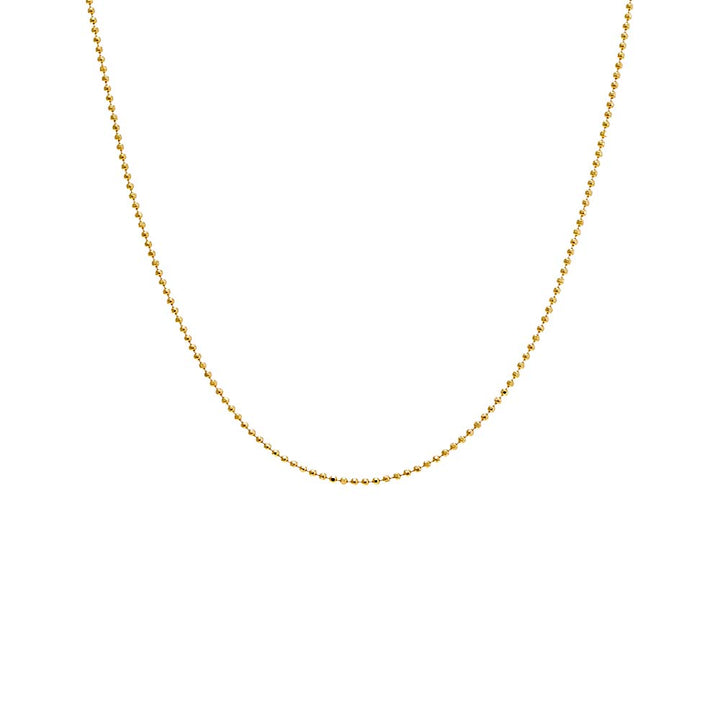 14K Gold Beaded Chain Necklace 14K - Adina Eden's Jewels