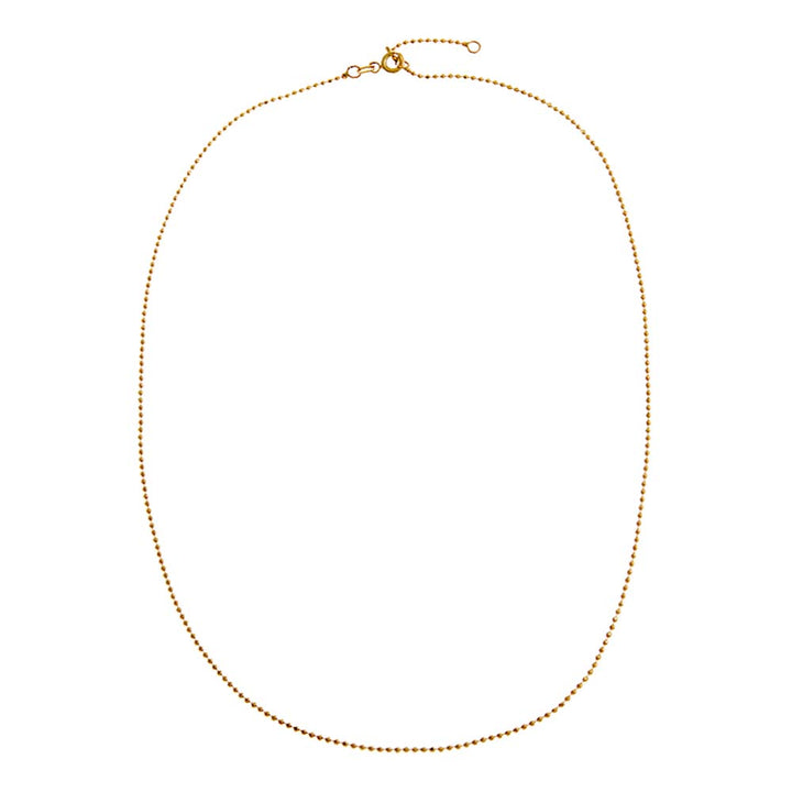  Beaded Chain Necklace 14K - Adina Eden's Jewels