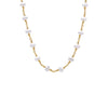 Pearl White Multi Pearl Beaded Chain Necklace - Adina Eden's Jewels