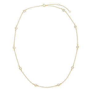 Gold Diamond By The Yard Necklace - Adina Eden's Jewels