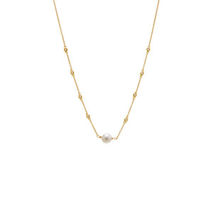 Gold Diamond By The Yard Pearl Necklace - Adina Eden's Jewels
