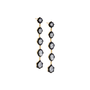 Lab Grown Diamond Multi Shape Fancy Drop Stud Earring 14K