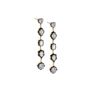 Lab Grown Diamond Heart/Oval/Pear Fancy Drop Stud Earring 14K