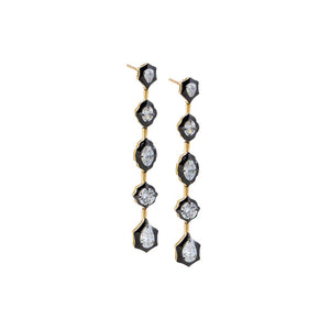 Lab Grown Diamond Pear/Oval/Marquise Fancy Drop Stud Earring 14K
