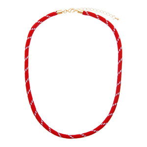 Red / 18IN Classic Everyday Nylon Rope Necklace - Adina Eden's Jewels