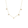 Gold Pave Scattered Name Chain Necklace - Adina Eden's Jewels