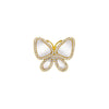 Mother of Pearl / 7 Pave Outlined Stone Butterfly Ring - Adina Eden's Jewels