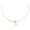 Gold Solid Butterfly Toggle Necklace - Adina Eden's Jewels