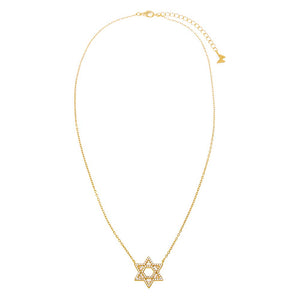  Pave Large Star Of David Pendant Necklace - Adina Eden's Jewels
