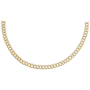  Pave Cuban Link Necklace - Adina Eden's Jewels
