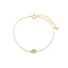 Gold Pave X Baguette Marquise Chain Bracelet - Adina Eden's Jewels