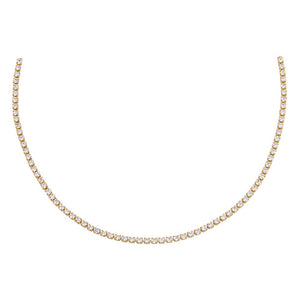 Gold Thin Tennis Choker - Adina Eden's Jewels