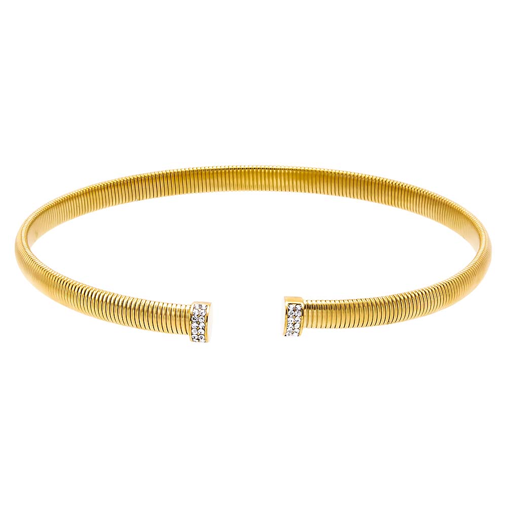 Gold Pave Snake Open Claw Choker - Adina Eden's Jewels