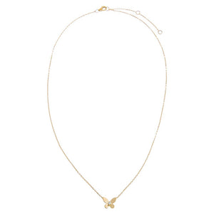  Diamond Solitaire Butterfly Necklace 14K - Adina Eden's Jewels