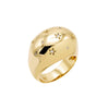 Gold / 7 Chunky Scattered CZ Dome Ring - Adina Eden's Jewels