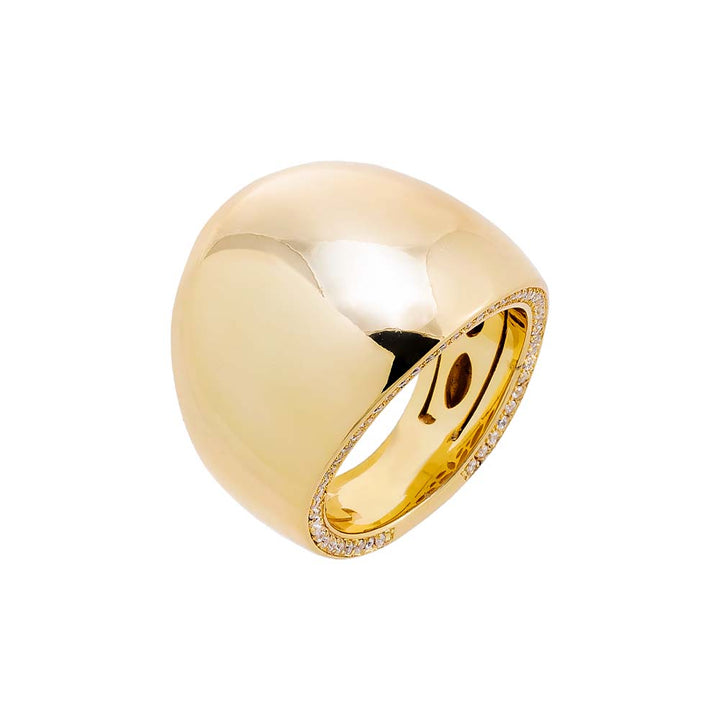 Gold / 7 Solid Ultra Dome Chunky Ring - Adina Eden's Jewels
