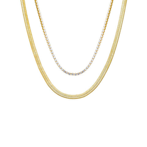 アクセサリー TOMWOOD Herringbone Chain Gold TOMWOOD Herringbone Chain ネックレス 17inches