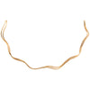  Double Solid Squiggly Collar Choker Necklace - Adina Eden's Jewels