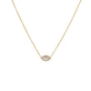 Gold Pave X Baguette Marquise Chain Necklace - Adina Eden's Jewels
