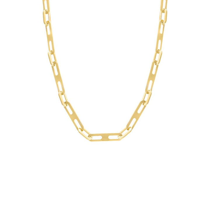 Gold / 16" Boxed Elongated Mariner Chain Necklace - Adina Eden's Jewels