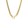 Gold Solid Large Clasp Wide Snake Chain Necklace - Adina Eden's Jewels