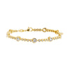 Gold CZ Multi Bezel Hearts Tennis Bracelet - Adina Eden's Jewels