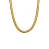 Gold Wide Snake Chain Necklace - Adina Eden's Jewels