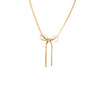 Gold Herringbone Bow Tie Necklace - Adina Eden's Jewels