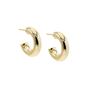 Gold / 20MM Chunky Hollow Hoop Earring - Adina Eden's Jewels