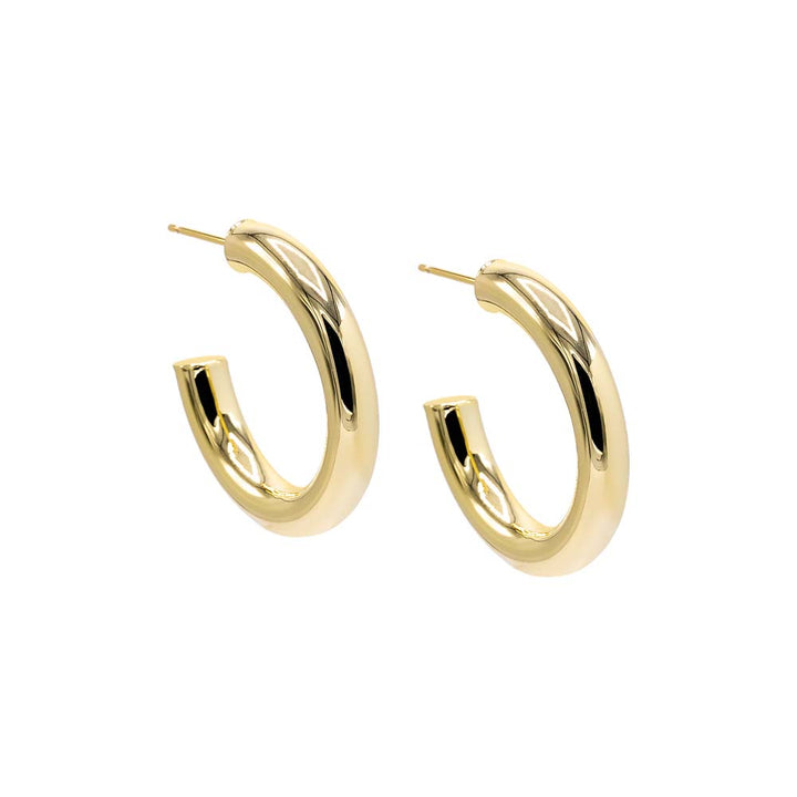 Gold / 30MM Chunky Hollow Hoop Earring - Adina Eden's Jewels