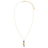 Pave CZ X Sapphire Blue Map Of Israel Necklace - Adina Eden's Jewels