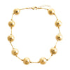 Gold Gold Filled Solid Large Ball X Bar Necklace - Adina Eden's Jewels