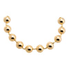 Gold Solid Large Beaded Ball Necklace - Adina Eden's Jewels