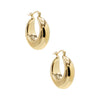 Gold / 33MM Solid Graduated Hoop Earring - Adina Eden's Jewels
