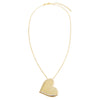  Solid Large Heart Pendant Necklace - Adina Eden's Jewels