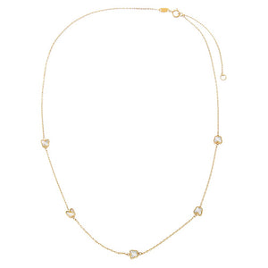  Kids Mother Of Pearl Mini Butterfly Embedded Necklace 14K - Adina Eden's Jewels