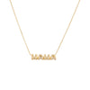14K Gold Solid Bubble Mama Necklace 14K - Adina Eden's Jewels