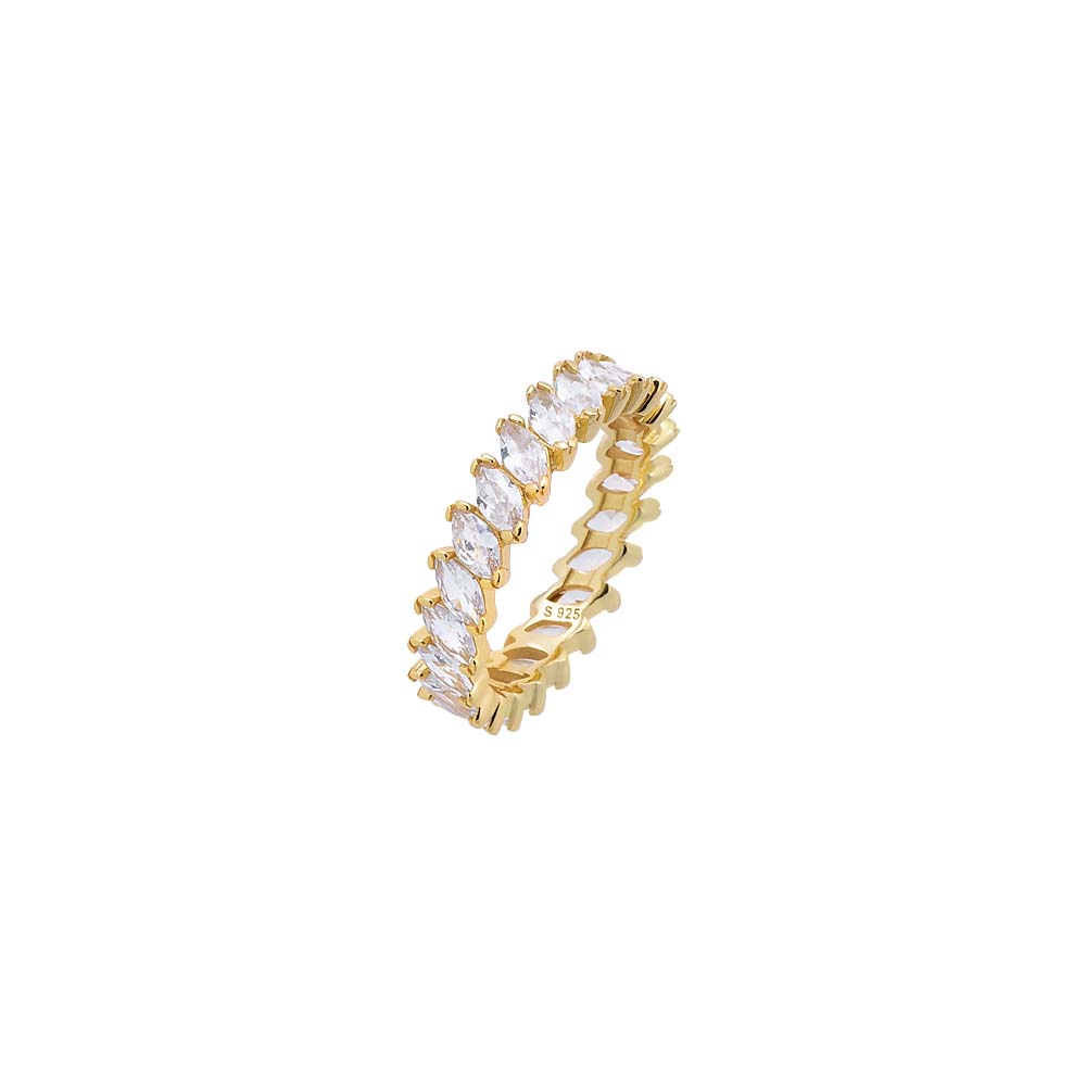Gold / 6 Multi Marquise Eternity Ring - Adina Eden's Jewels