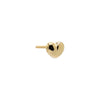 14K Gold / Single Mini Puffy Heart Stud Earring 14K - Adina Eden's Jewels