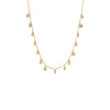 Gold Multi CZ Shape Bezel Shaker Necklace - Adina Eden's Jewels