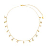Multi CZ Shape Bezel Shaker Necklace - Adina Eden's Jewels