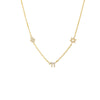 Gold Jewish Pave Charms Necklace - Adina Eden's Jewels